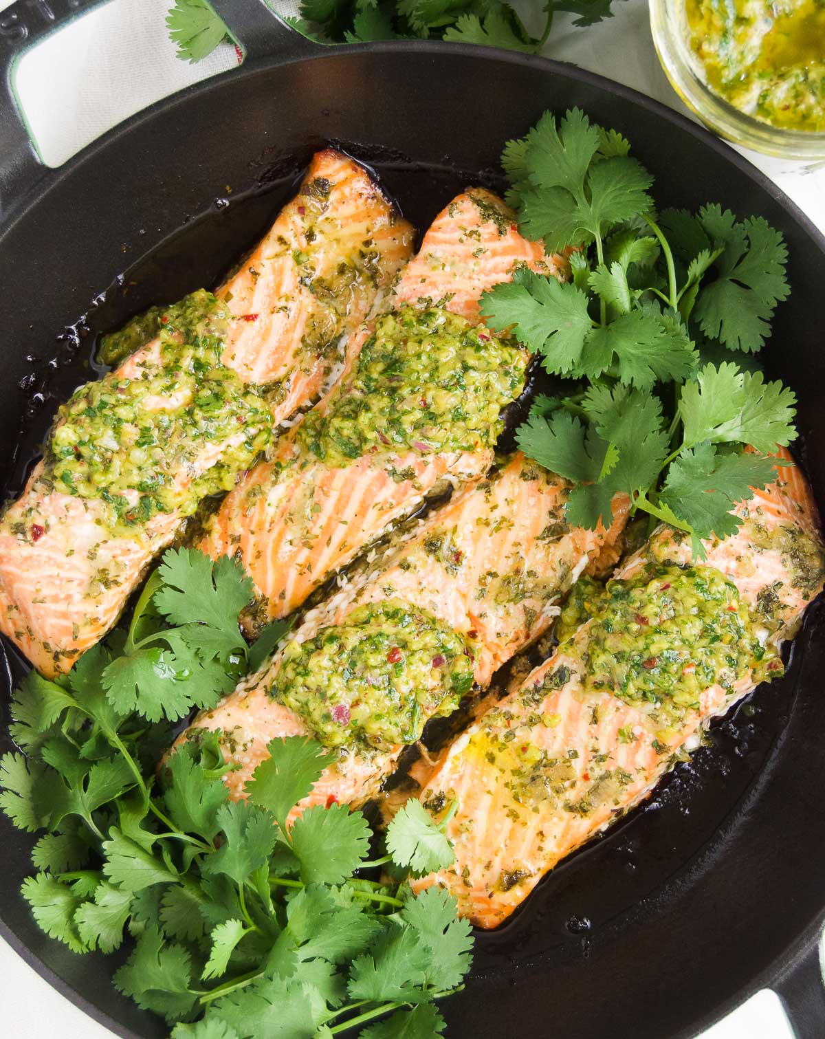 Chimichurri Salmon - Brazilian Kitchen Abroad