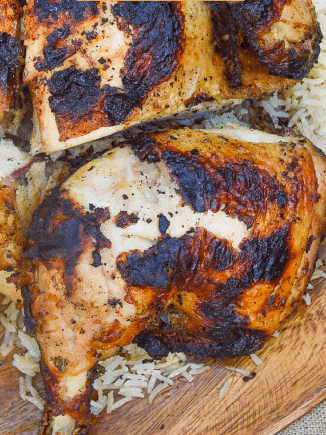 Char-Grilled Lime and Cilantro Spatchcocked Chicken Recipe