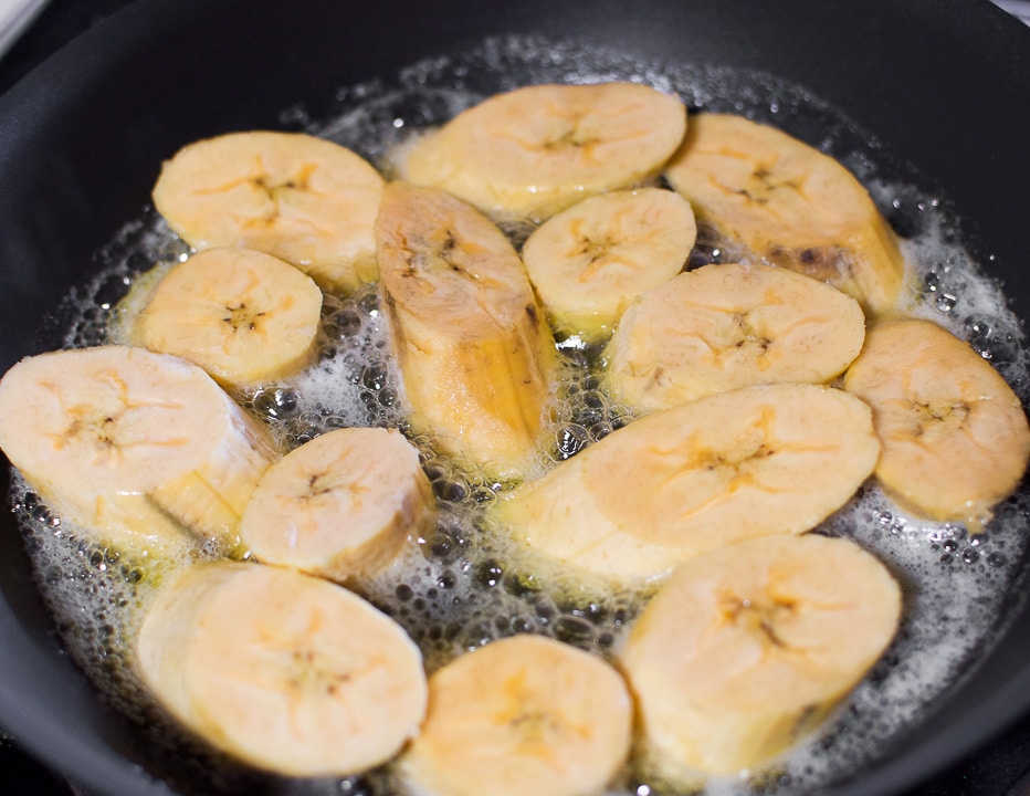 Frying Sweet Plantains