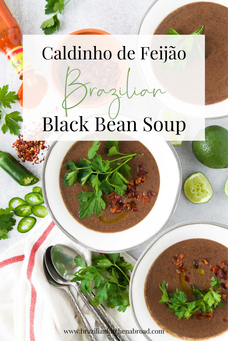 Creamy Black Bean Soup - Brazilian Kitchen Abroad
