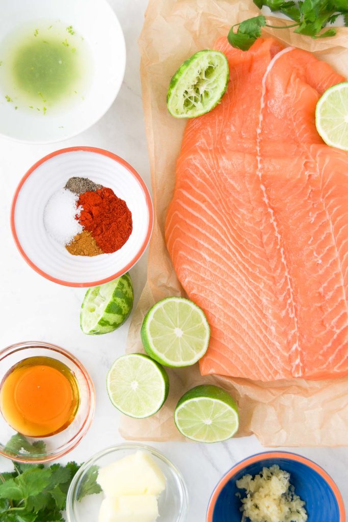 Ingredients for Baked Salmon Recipe
