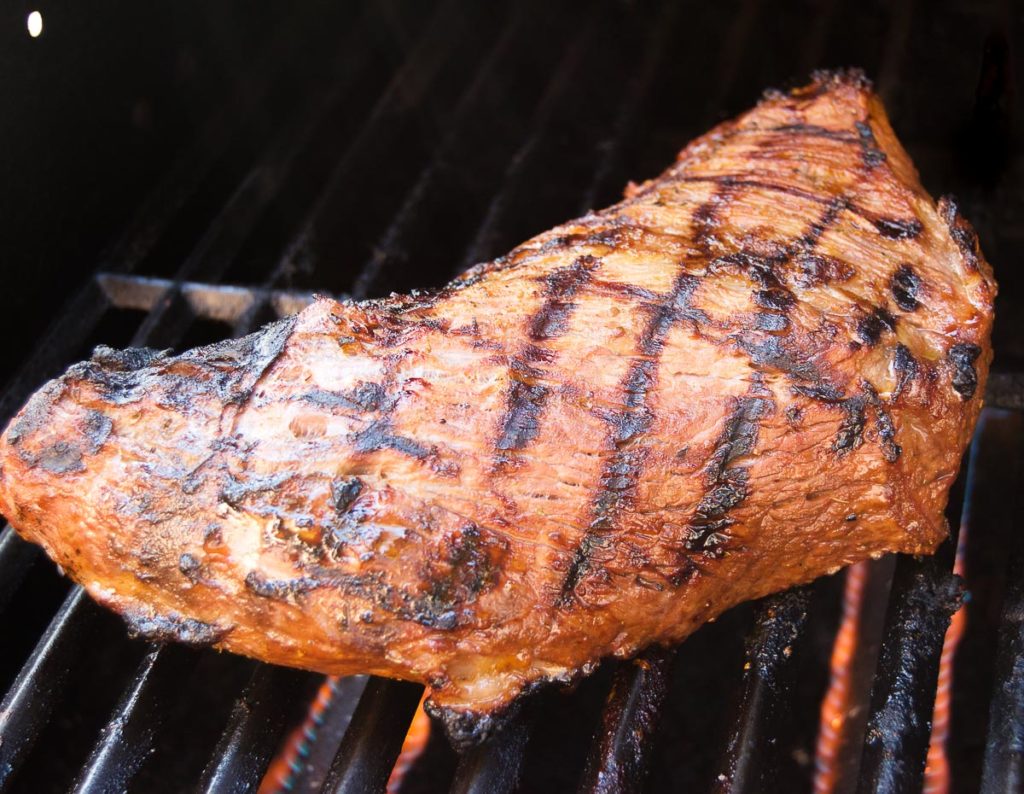Grilled marinated tri tip