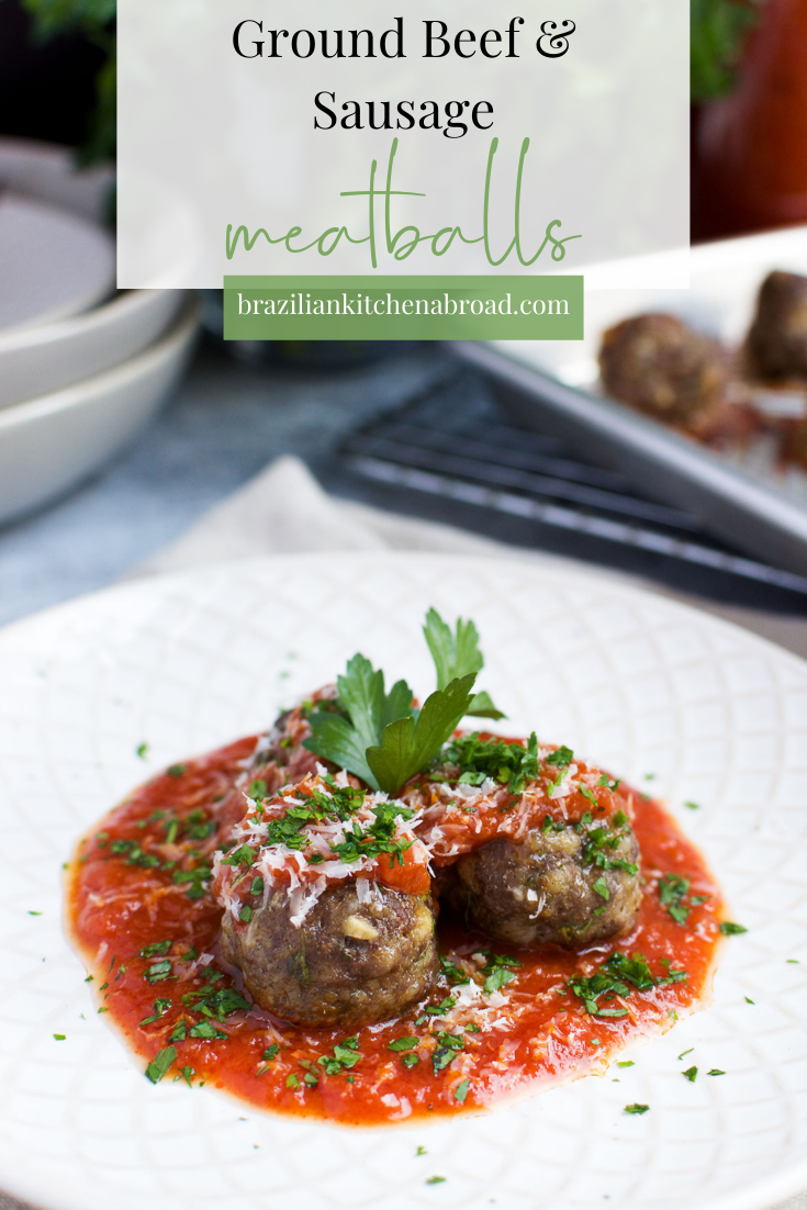 How to make Ground Beef and Sausage Meatballs (Easy Dinner or App)
