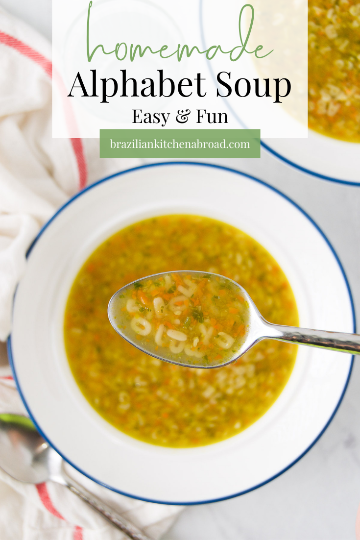 How to make Homemade Alphabet Soup Recipe (30 minute recipe)
